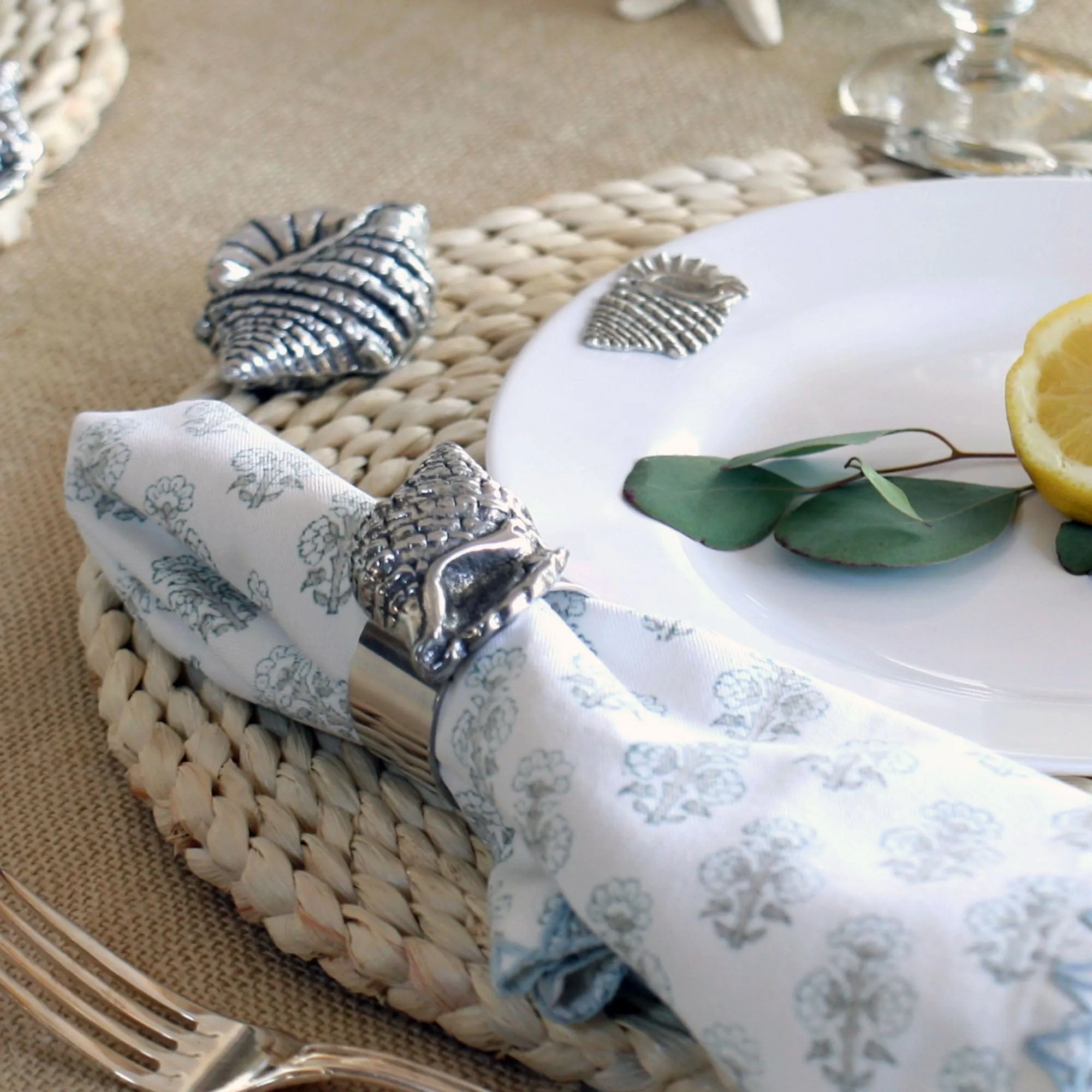 Sea Shell Napkin Rings - set of 4
