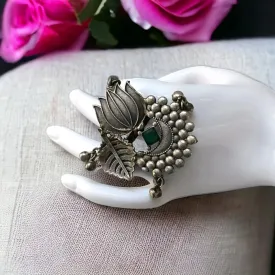 Shyla Silver Lookalike Oxidised Finger Ring