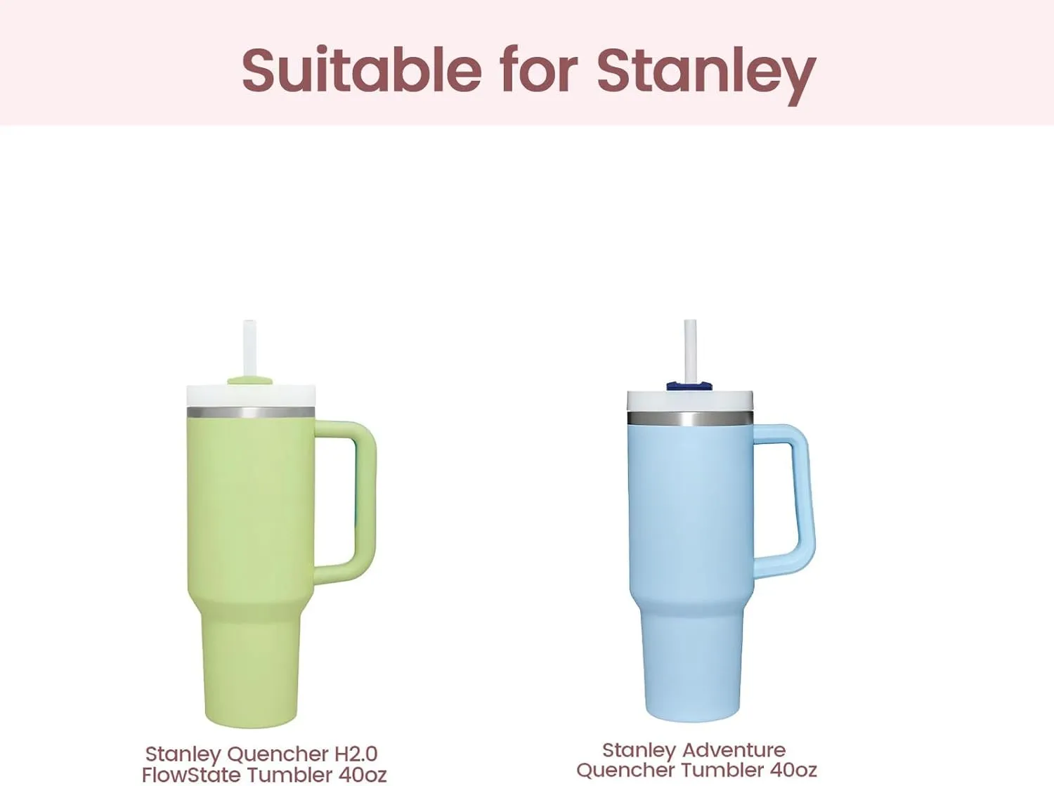 Silicone Boot for Stanley Cup, Bottom Protector Sleeve Accessories for Quencher H2.0 FlowState Tumbler 40oz / Adventure Quencher Tumbler 40oz (Light Green)
