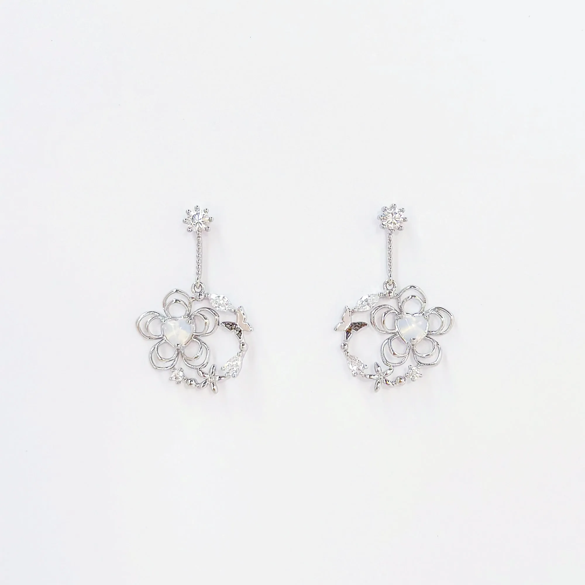 Silver Daphne Earrings