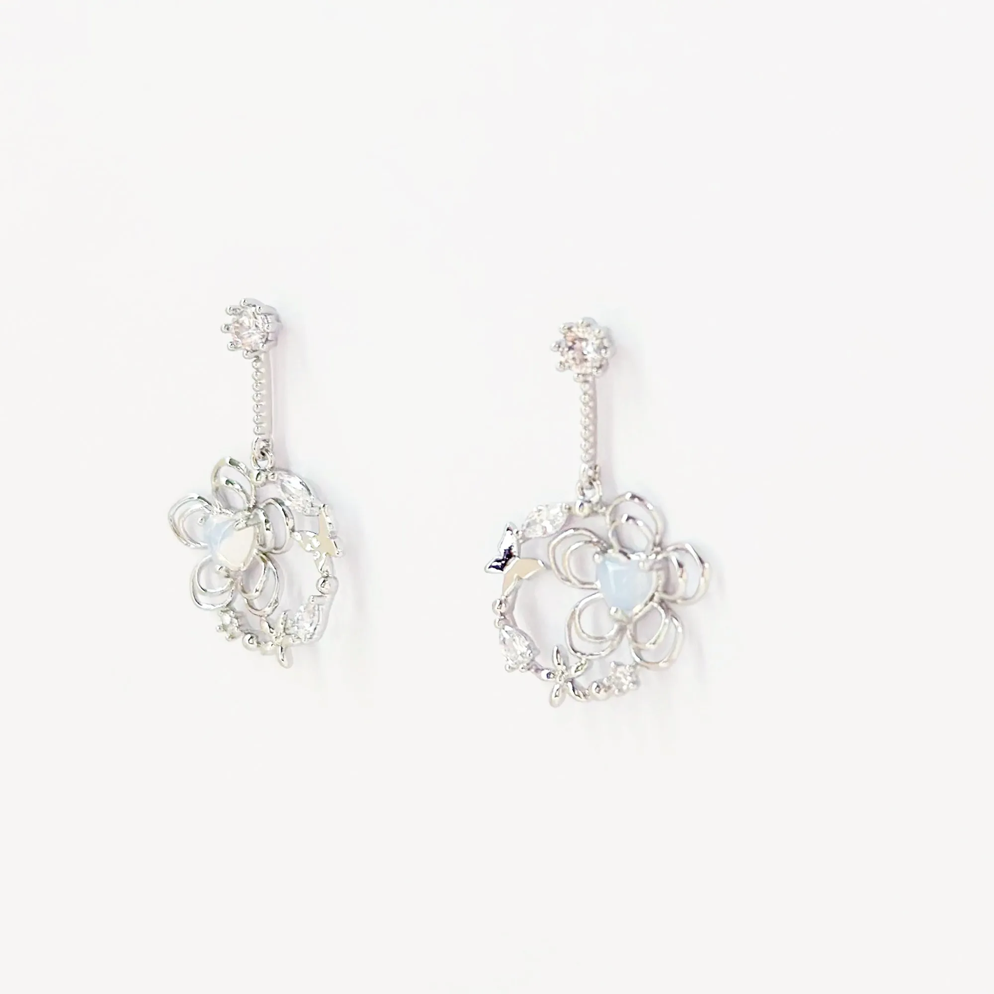 Silver Daphne Earrings