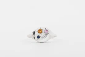 Silver Neapolitan Ring