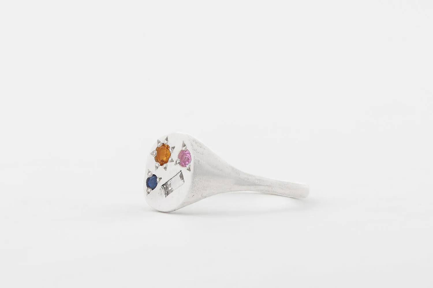 Silver Neapolitan Ring