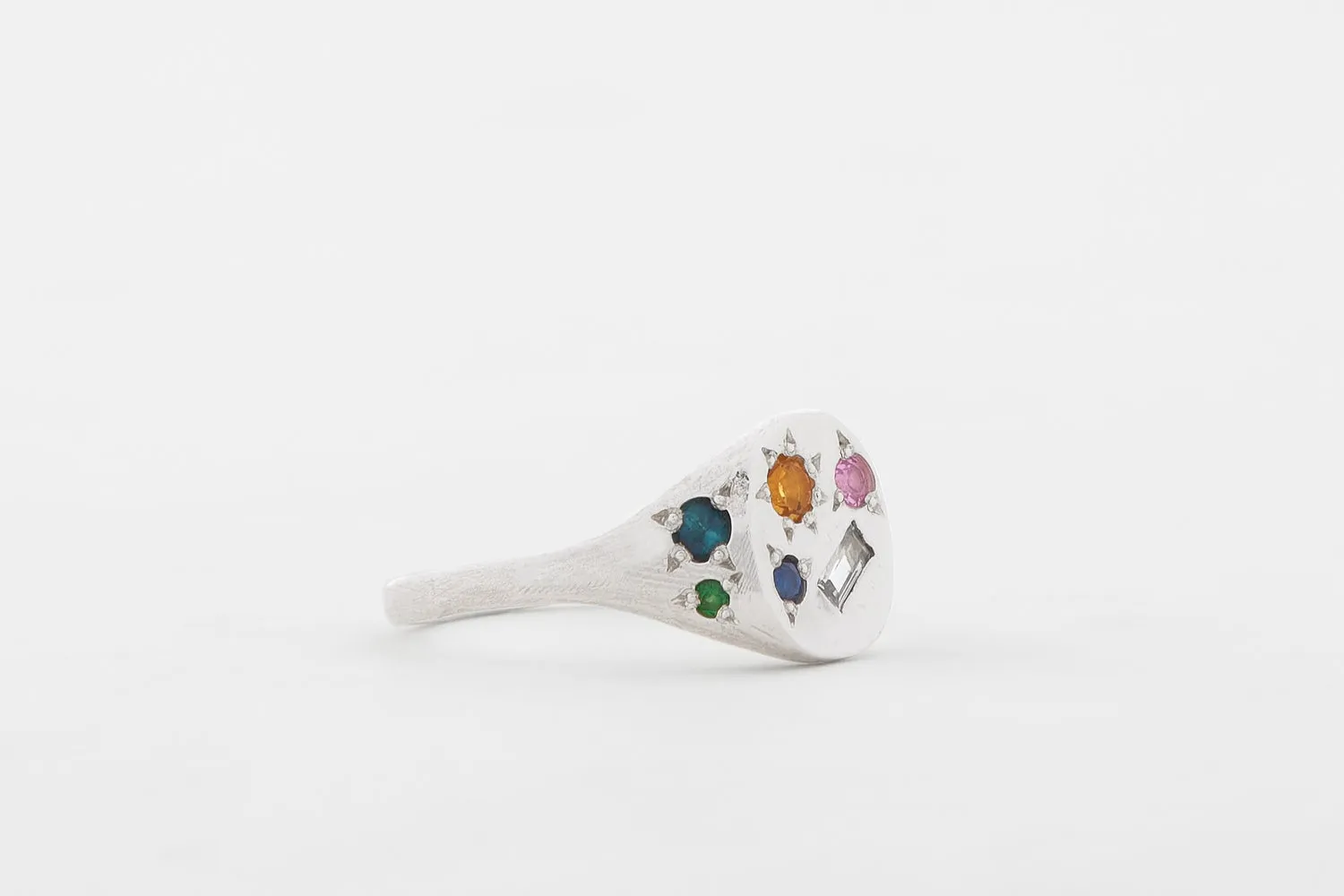 Silver Neapolitan Ring