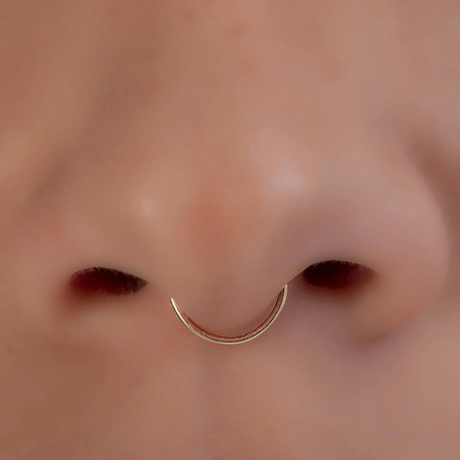 Simple Gold Septum Ring 20G, Tiny Septum Hoop For Women 14k gold filled, hypoallergenic plain septum rings