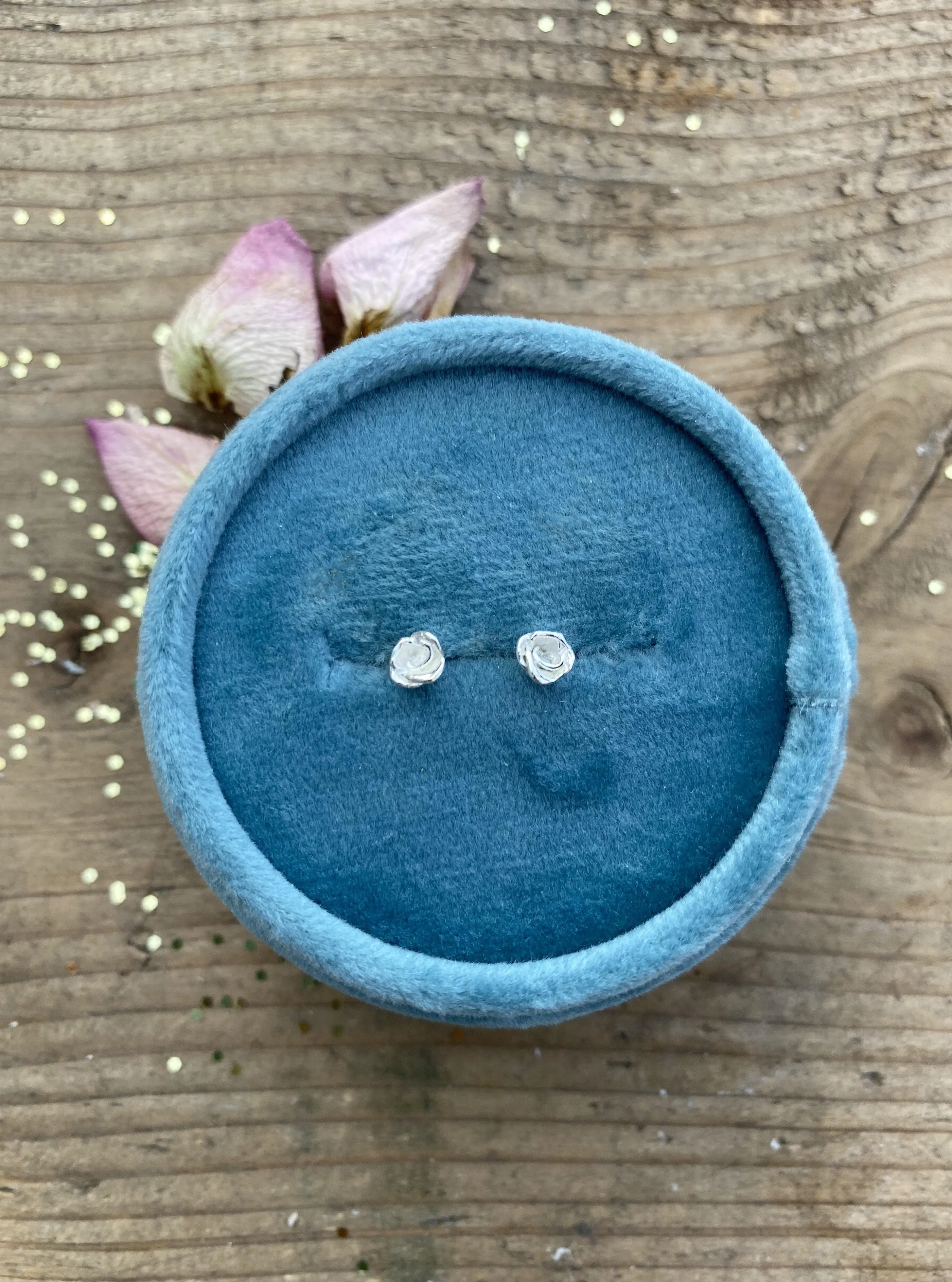 Small Kissed by a Rose Studs