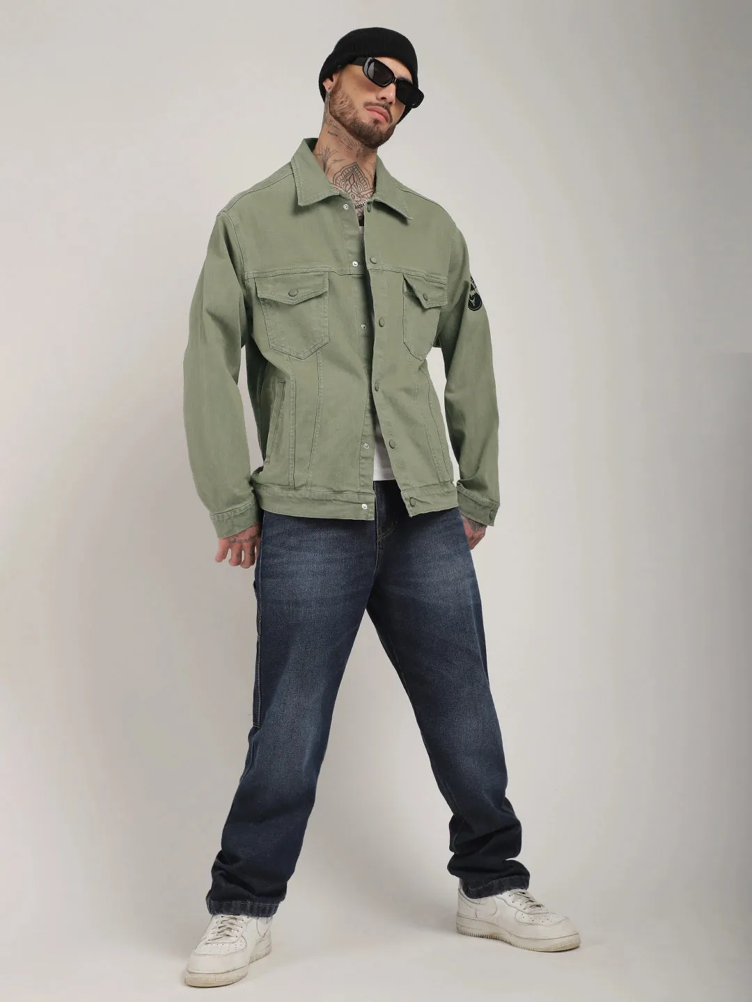 Somerset Styles Mint Green Denim Jacket Pro
