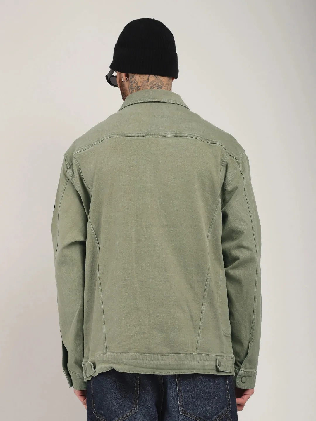 Somerset Styles Mint Green Denim Jacket Pro