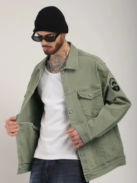 Somerset Styles Mint Green Denim Jacket Pro