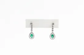 Sterling Silver Lafonn Green Lassaire Earring