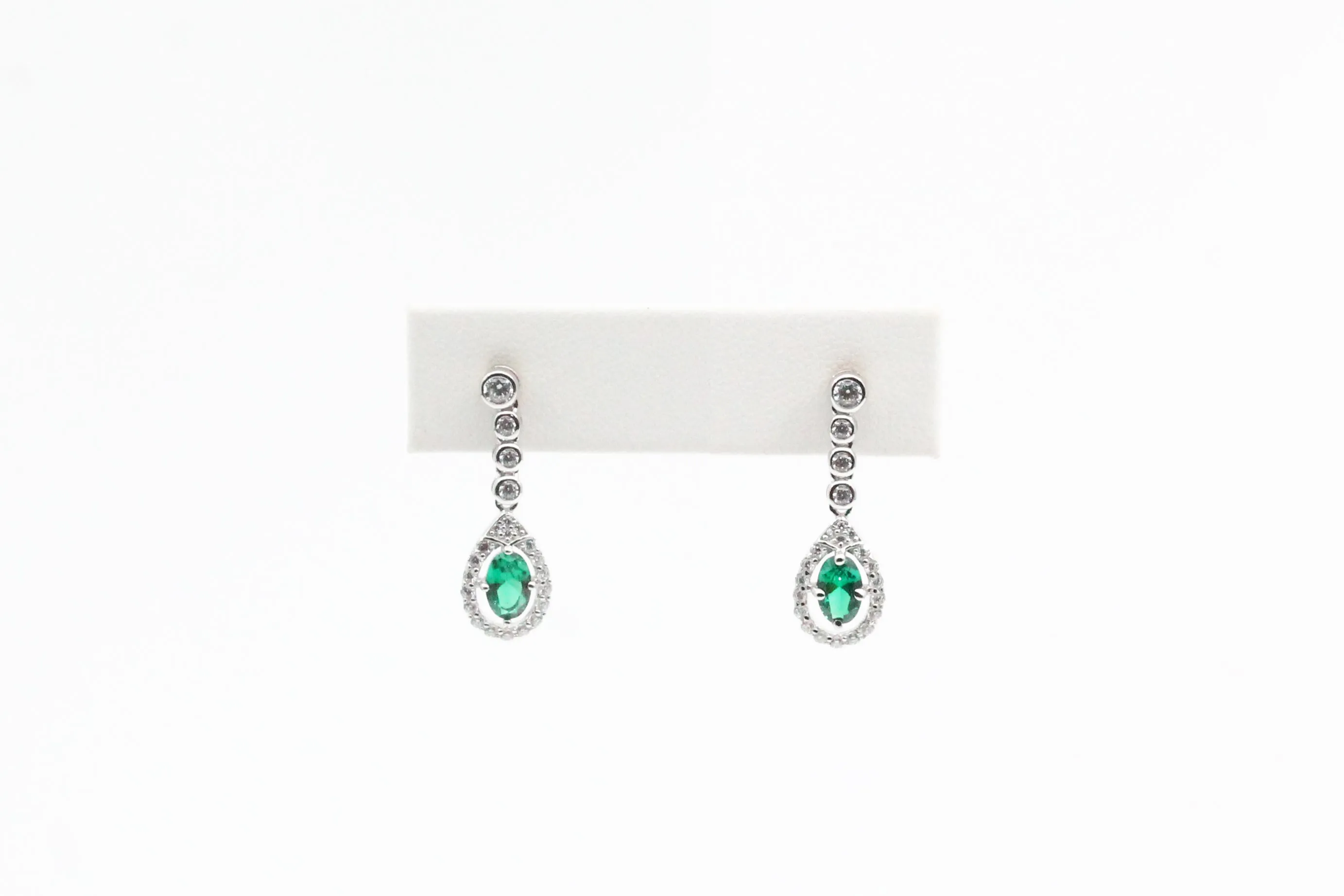 Sterling Silver Lafonn Green Lassaire Earring