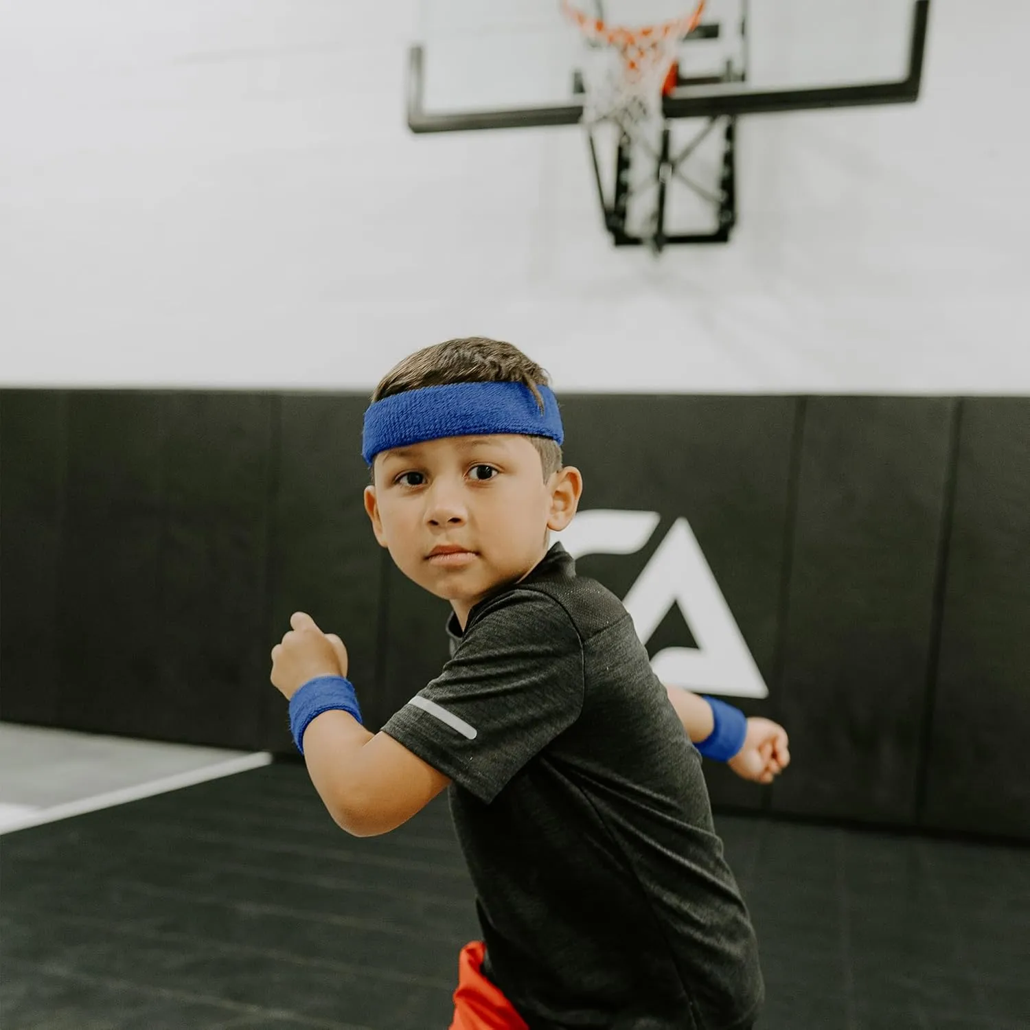 Suddora Kids Wrist Sweatbands - Athletic Cotton Terry Cloth Sports Wristbands for Kids (Pair)