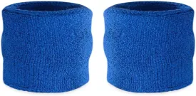Suddora Kids Wrist Sweatbands - Athletic Cotton Terry Cloth Sports Wristbands for Kids (Pair)