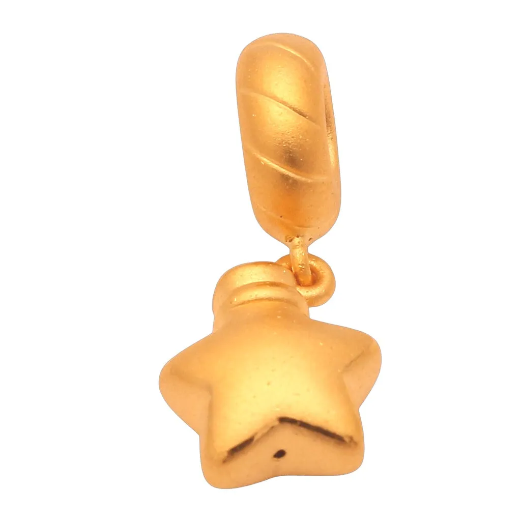 TAKA Jewellery 999 Pure Gold Dangling Star Charm