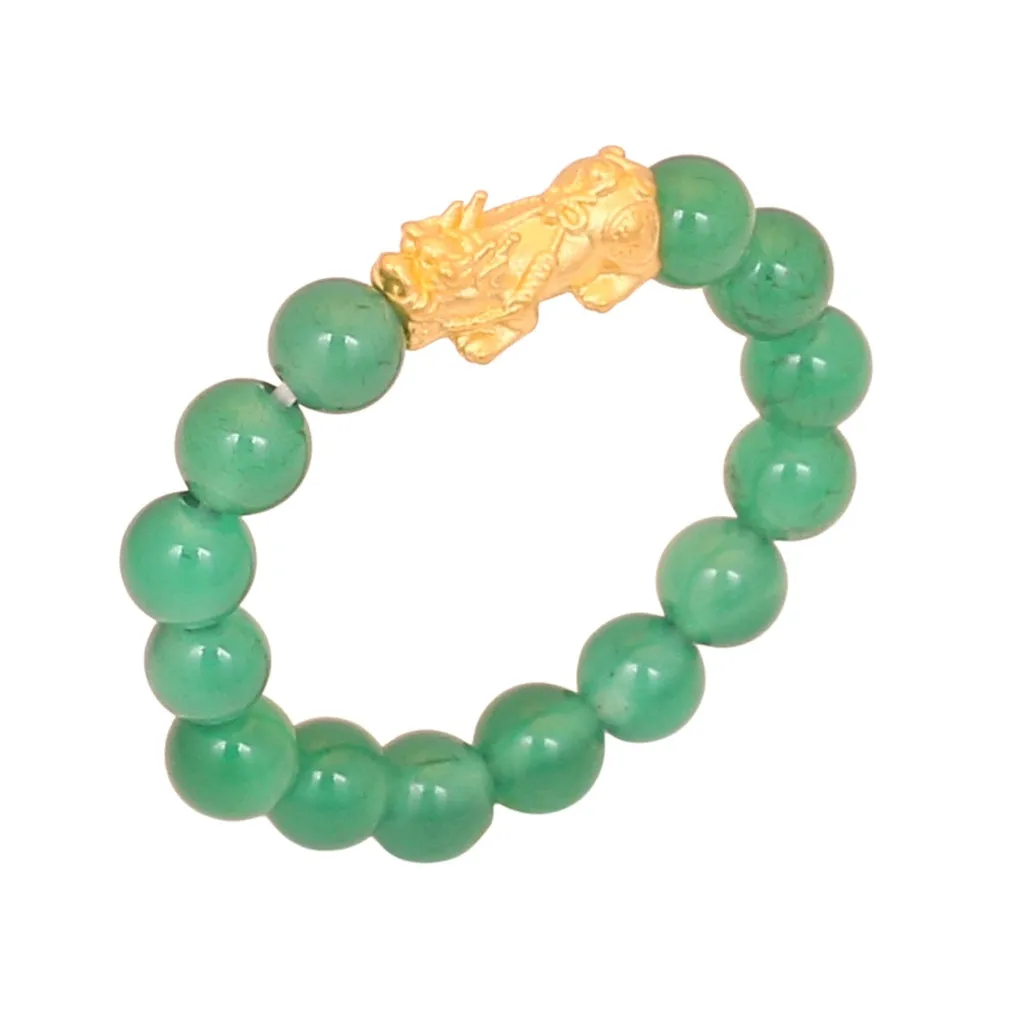 TAKA Jewellery 999 Pure Gold Mini Pixiu Beads Ring