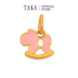 TAKA Jewellery 999 Pure Gold Pendant Rocking Horse