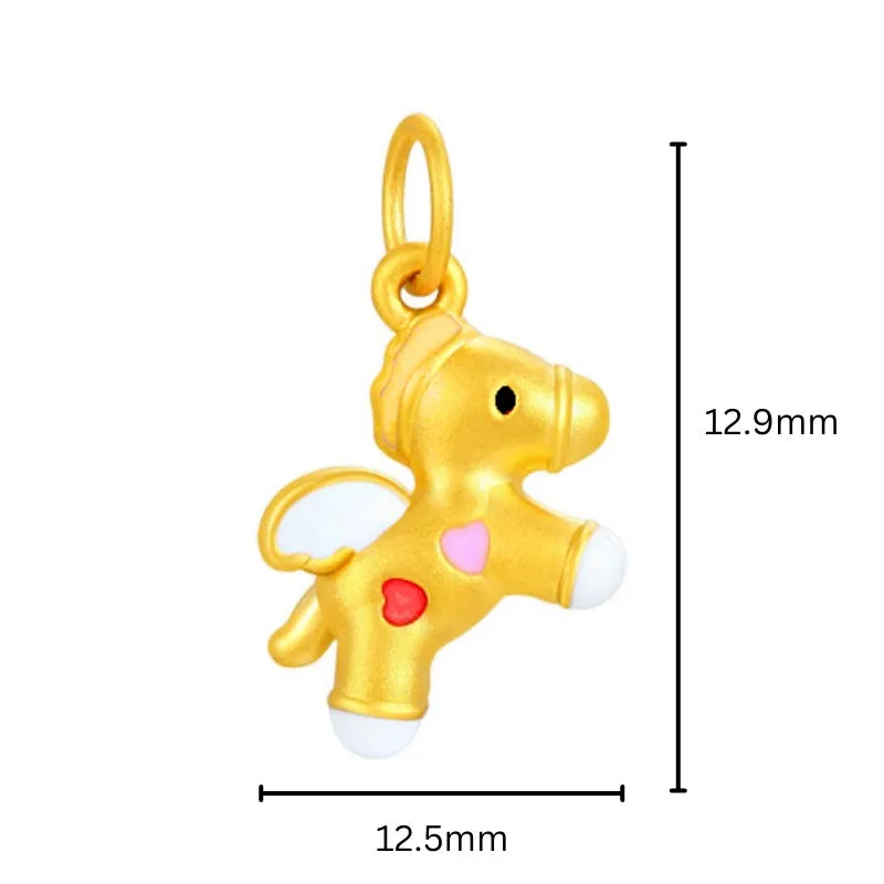TAKA Jewellery 999 Pure Gold Pendant Unicorn