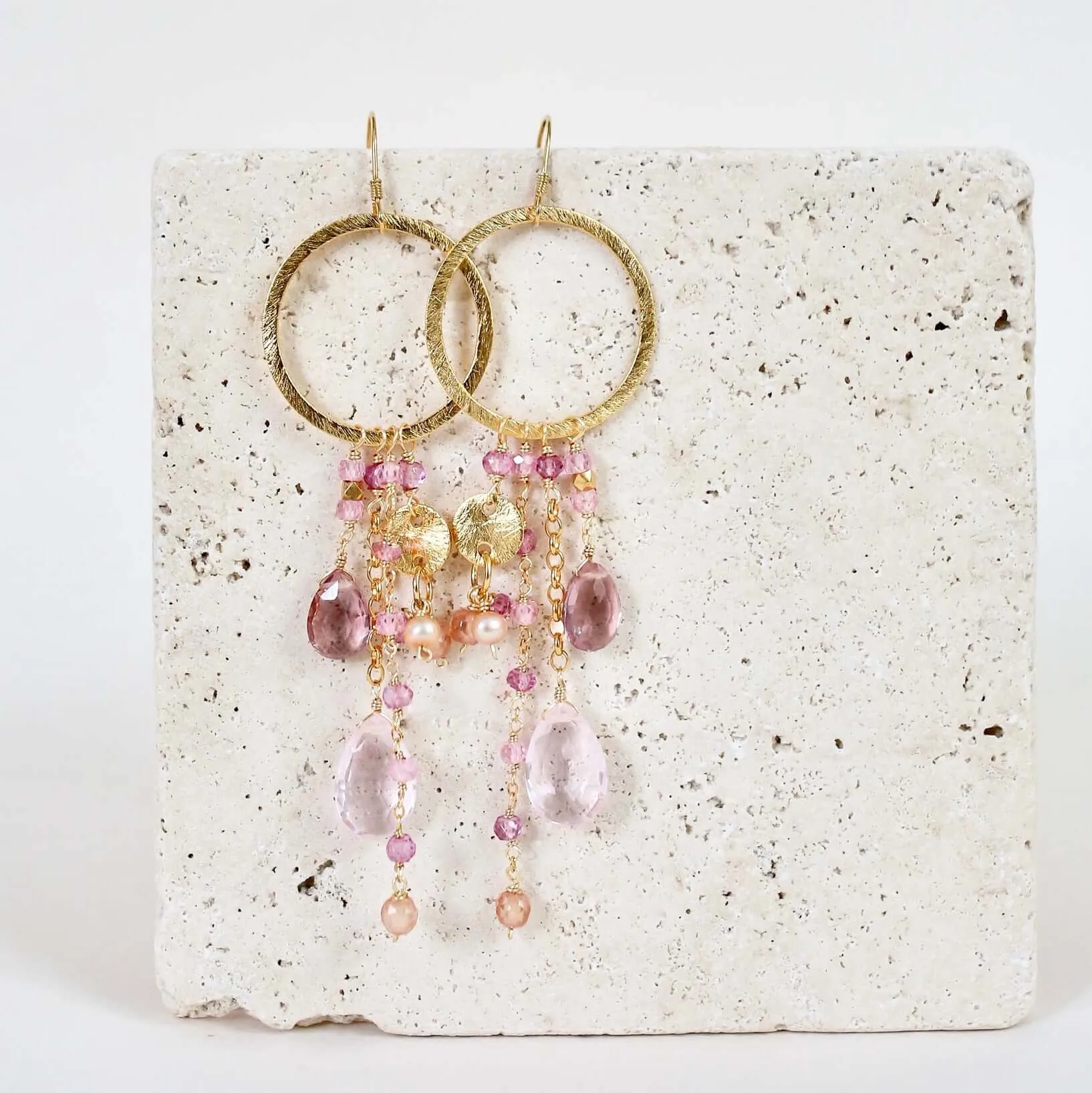 The Ammil Earring - Iolite & Aquamarine