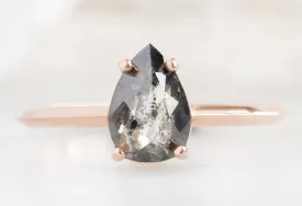 The Bryn Ring with a Rose-Cut Salt and Pepper Diamond