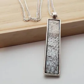 The Makenzie - Our Rectangle Salmon Pendant Necklace