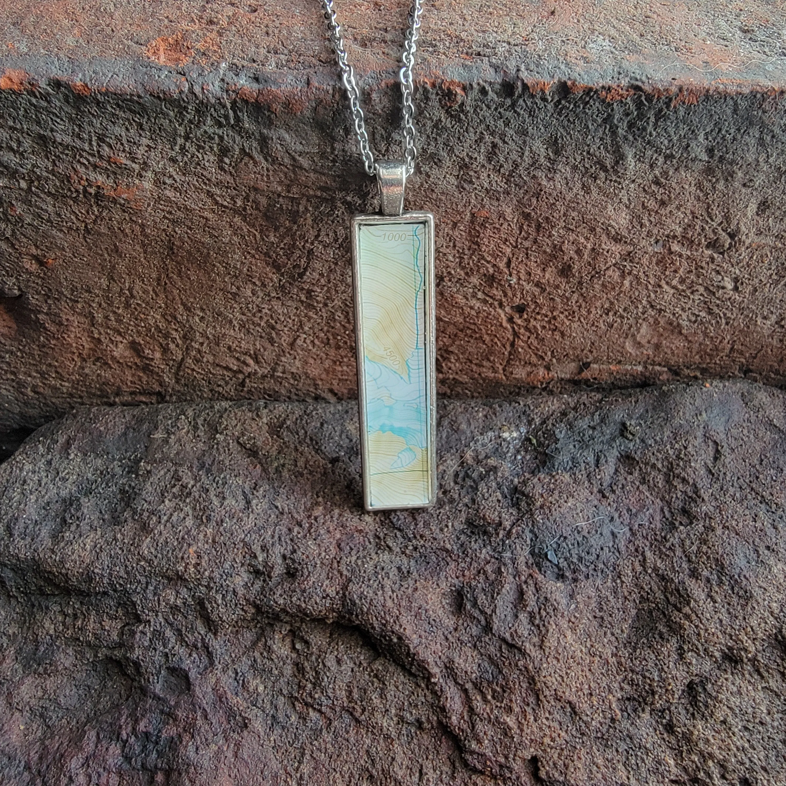 The Melody - Our Rectangular Map Necklace
