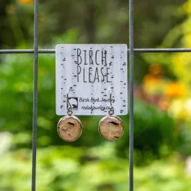 The Molly - Our Round Birch French Hook Earrings