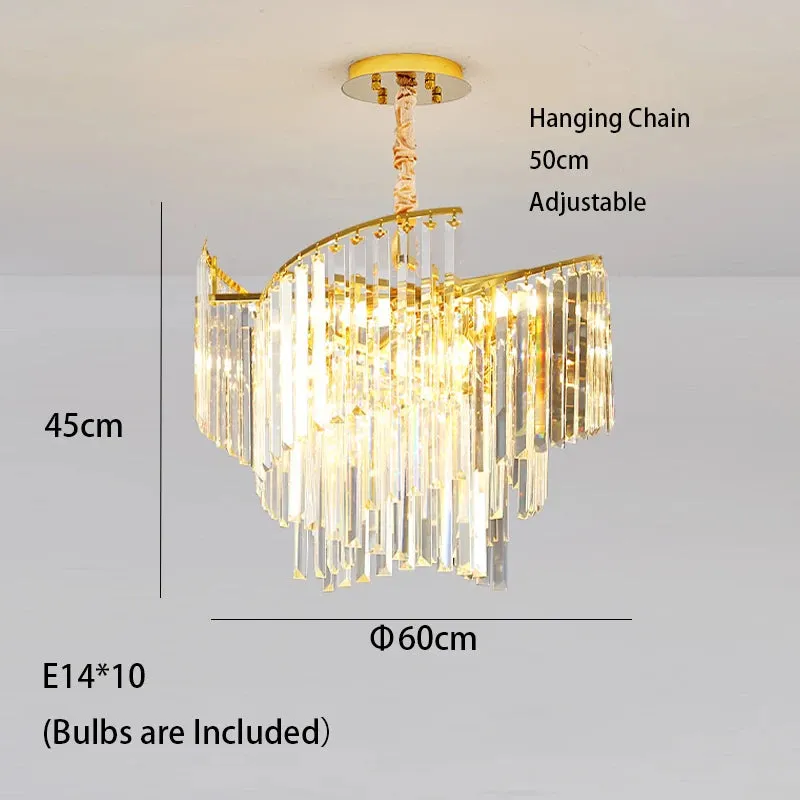 Thoeden Spiral LED Luxury Pendant Chandelier Lights