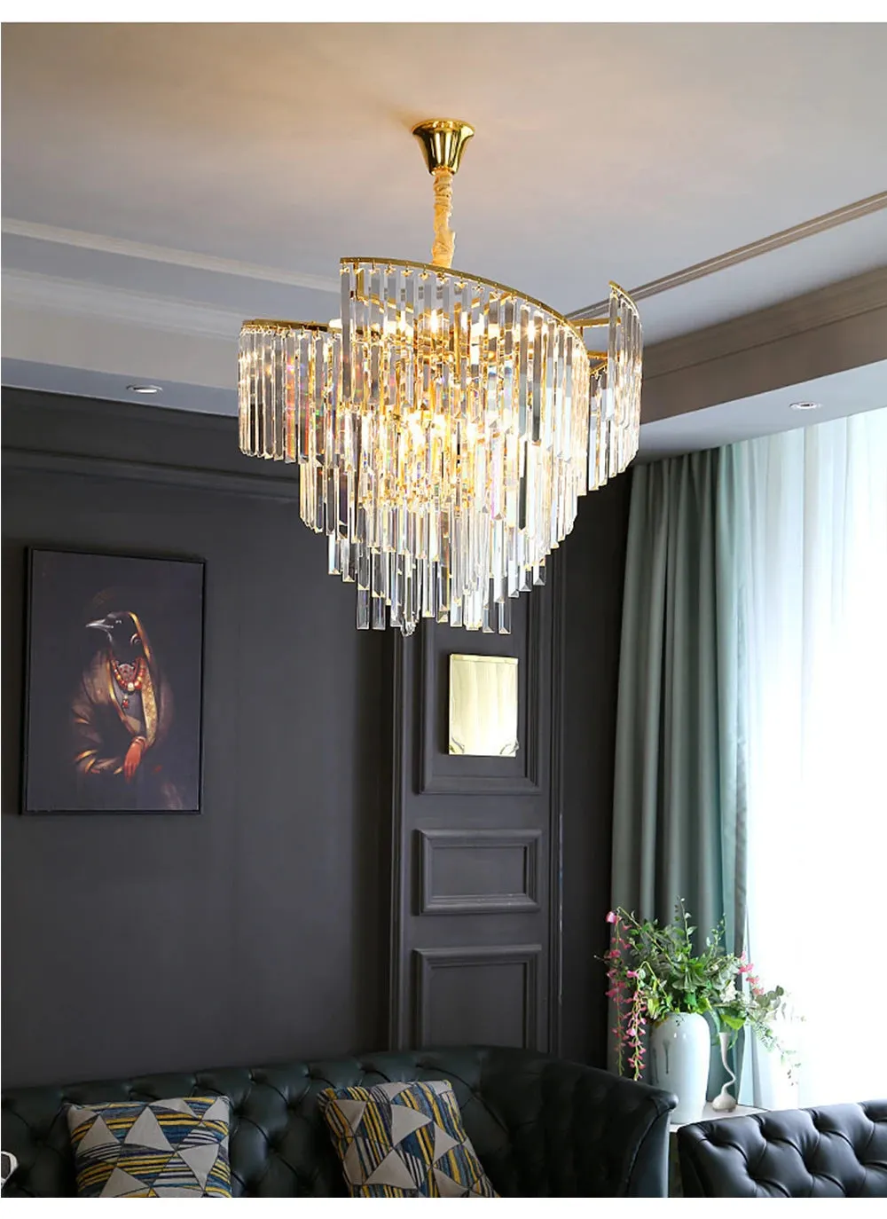 Thoeden Spiral LED Luxury Pendant Chandelier Lights