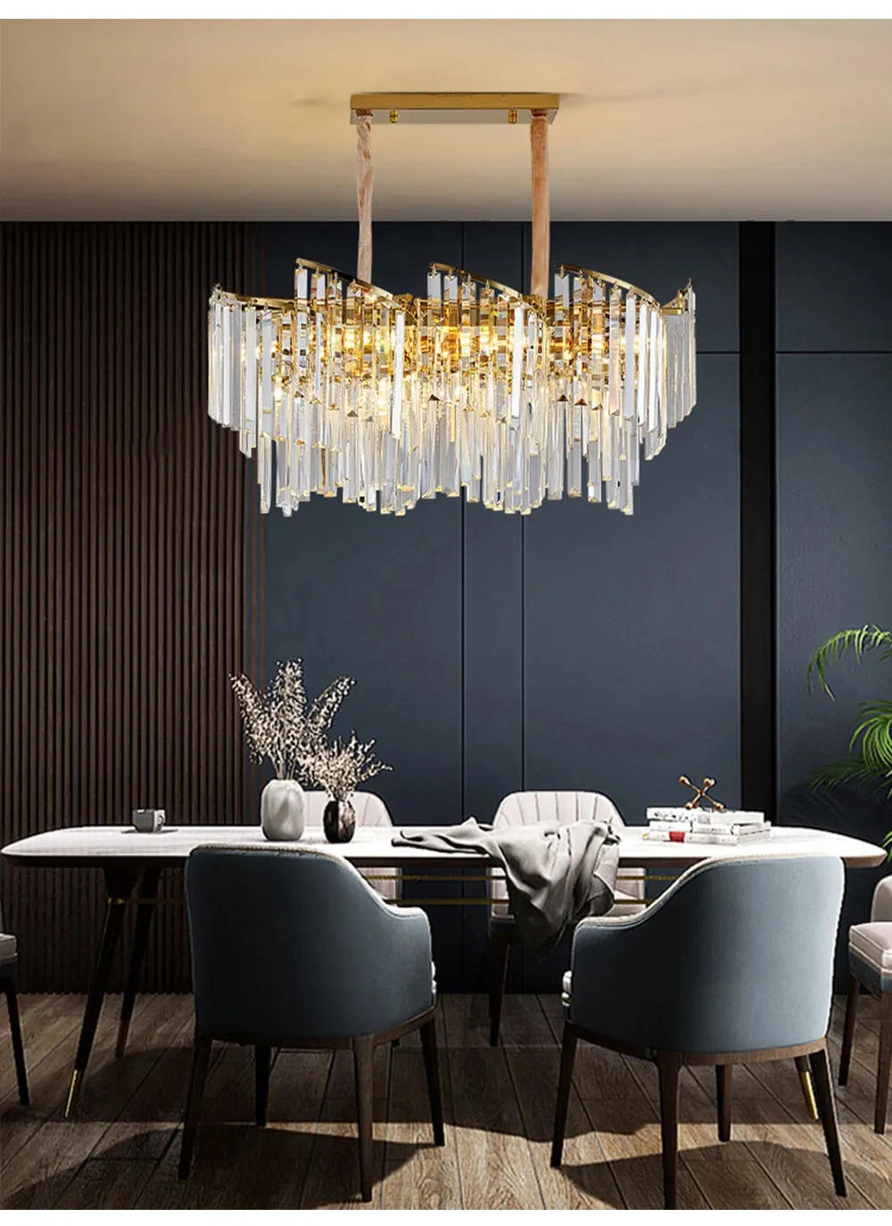 Thoeden Spiral LED Luxury Pendant Chandelier Lights