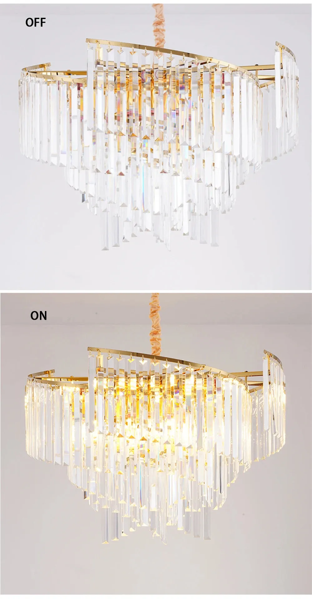 Thoeden Spiral LED Luxury Pendant Chandelier Lights
