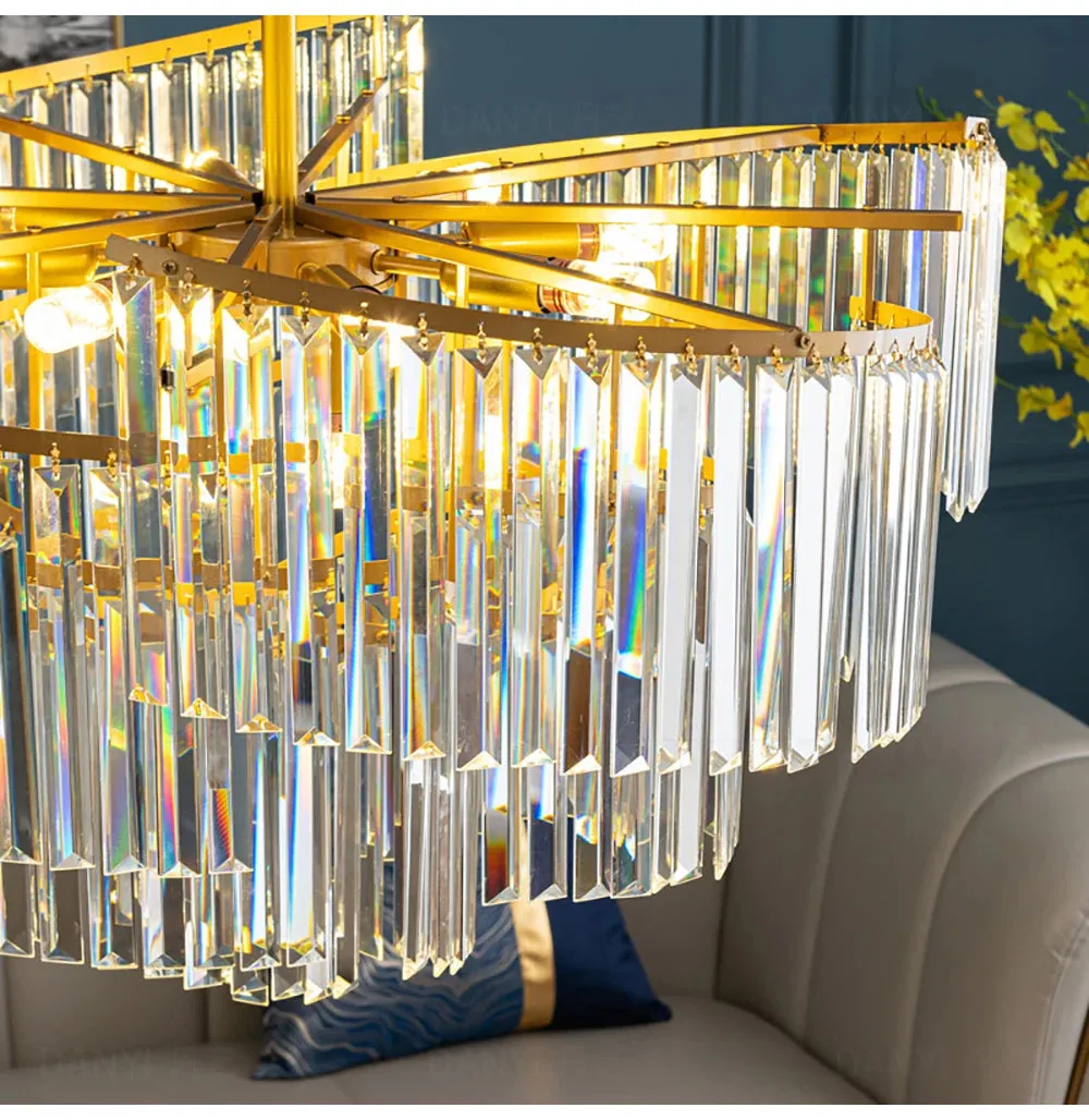 Thoeden Spiral LED Luxury Pendant Chandelier Lights