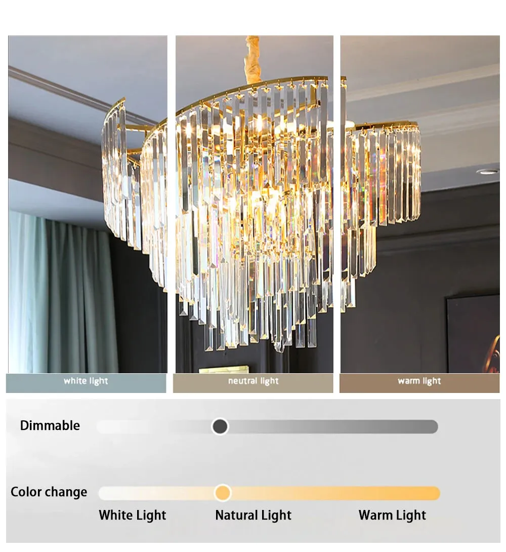 Thoeden Spiral LED Luxury Pendant Chandelier Lights
