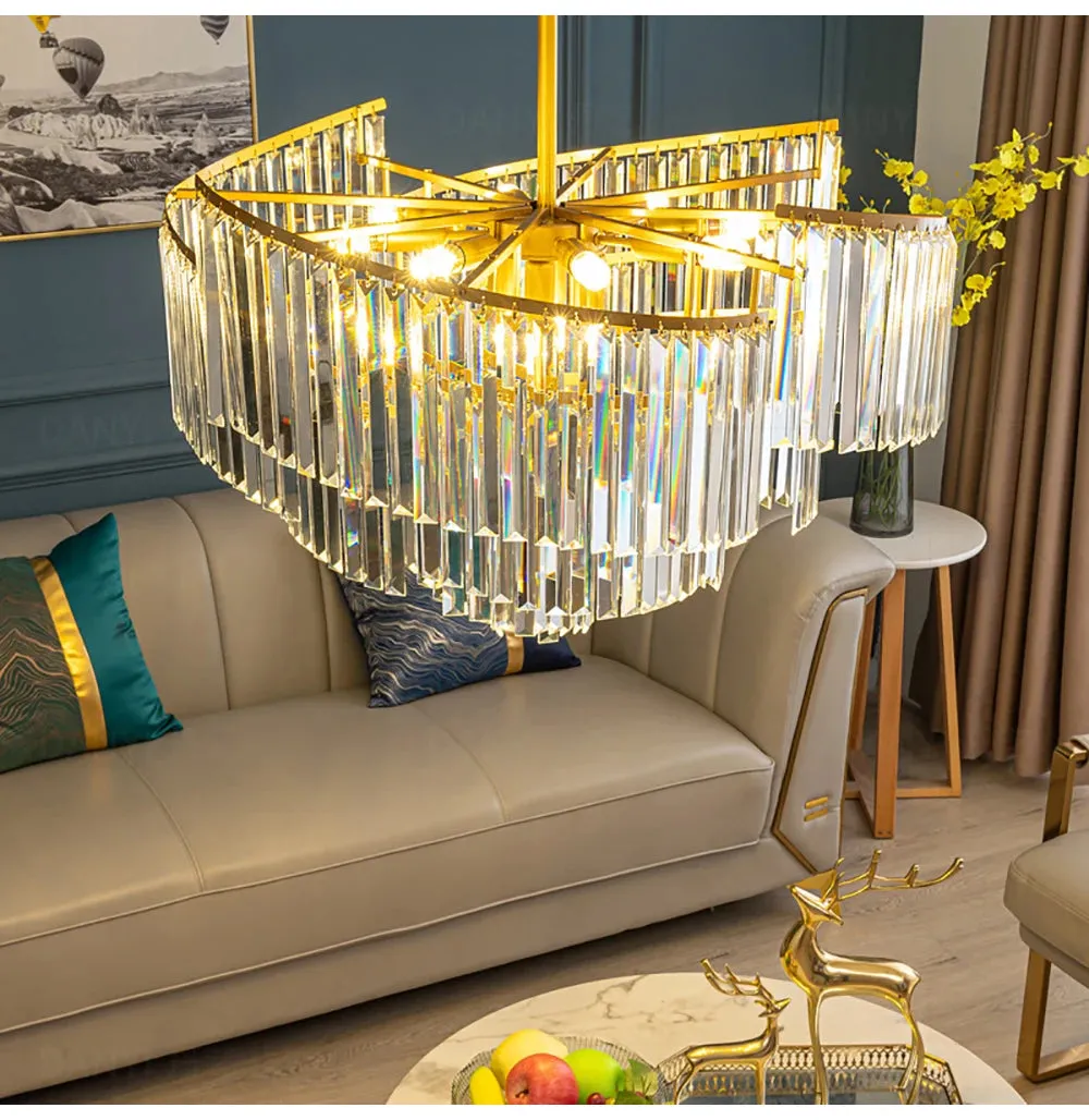 Thoeden Spiral LED Luxury Pendant Chandelier Lights