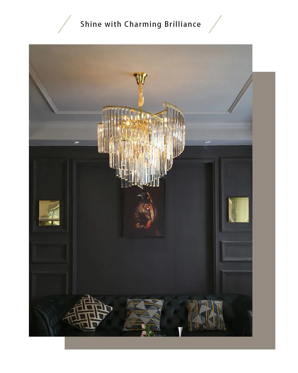 Thoeden Spiral LED Luxury Pendant Chandelier Lights