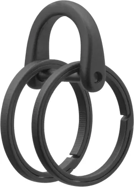 Titanium Key Ring Side Push Key Rings for Dog Tag Key Carabiner Quick Release EDC Split Rings for Keychains Heavy Duty