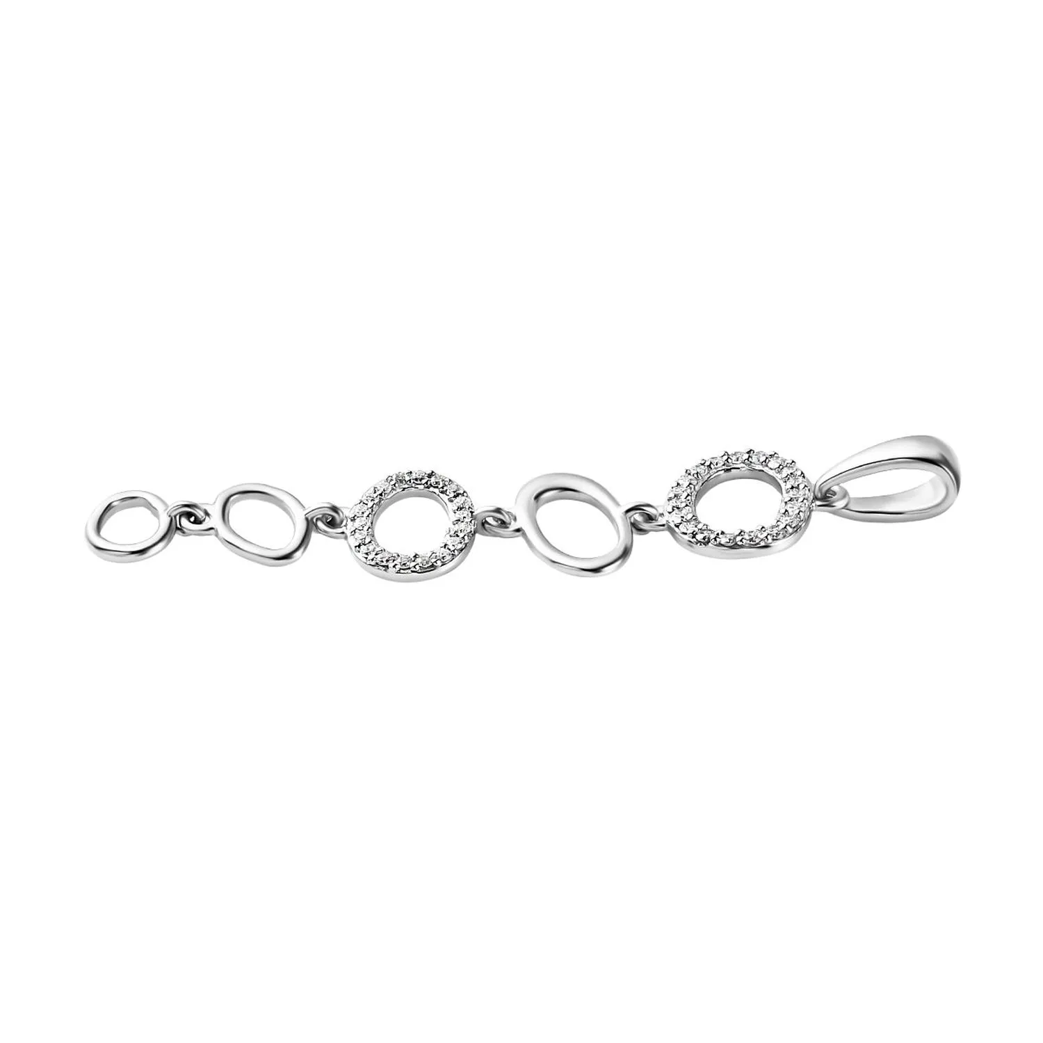 Versa Diamond Link Pendant in Platinum