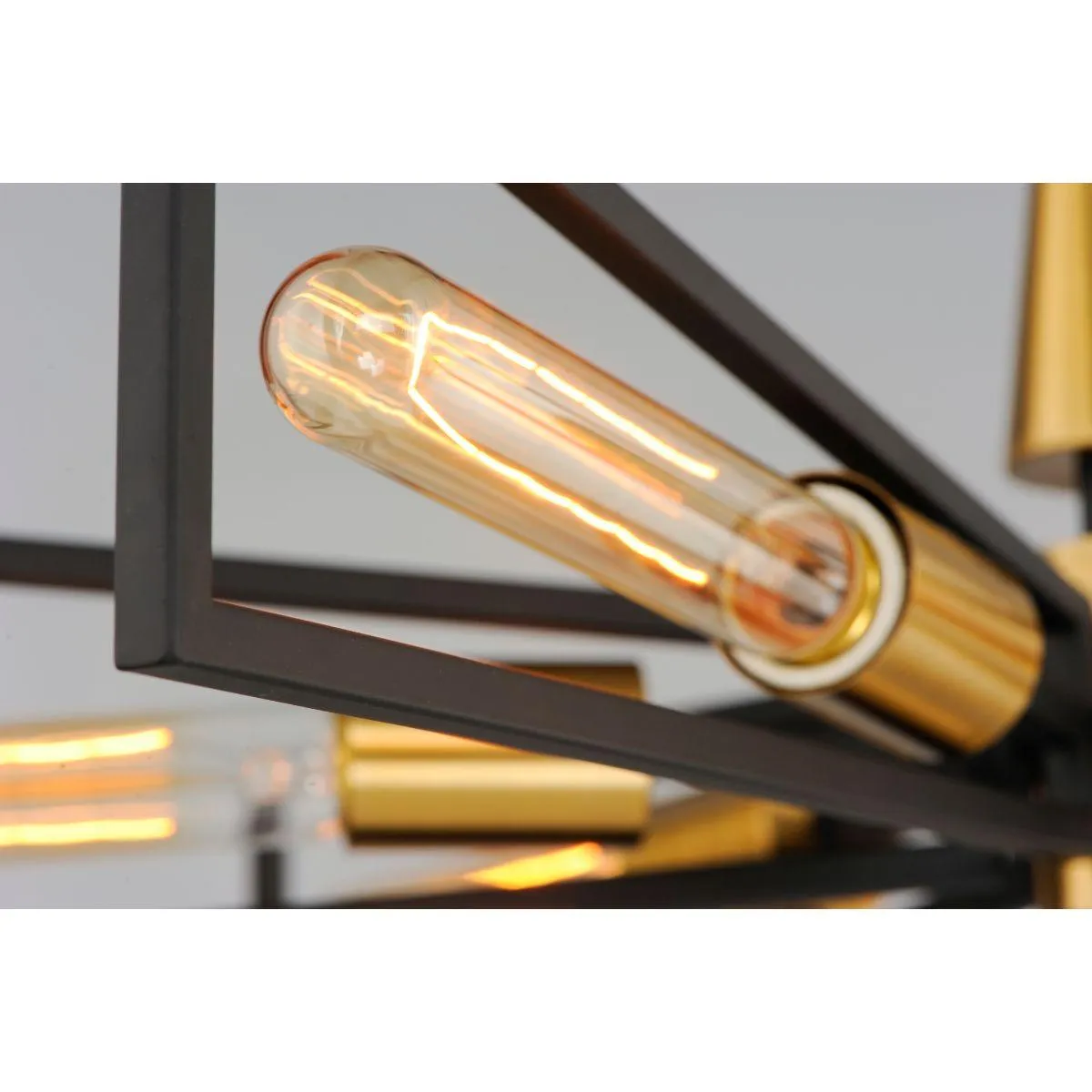 Wings 29 in. 6 Lights Chandelier Brass Finish