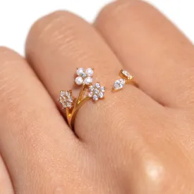 Adjustable Wispy Ring with Lightweight Design