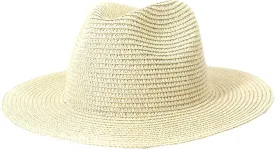 Women Men Outdoor Beach Fedora Hat Summer Adjustable Jazz Straw Hats